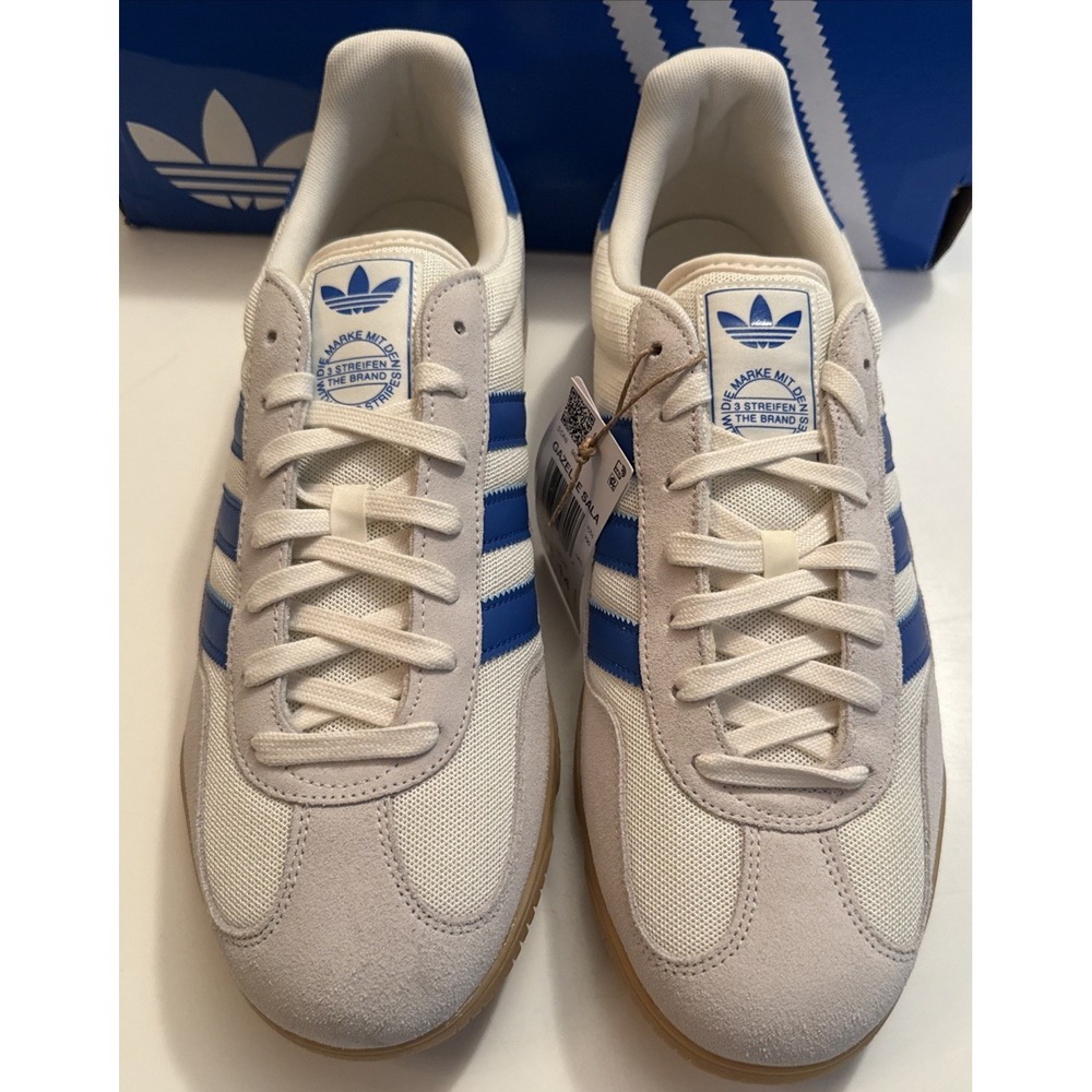 Adidas Gazelle Sala Men 13 / Women 14 JR3839 White & Blue - New in the Box NiB
